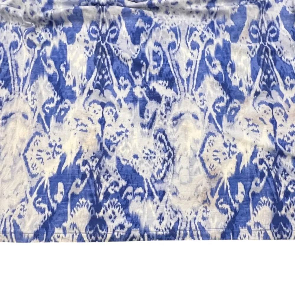 Carole Little Dress Ruched Maxi Cami Halter Empire Blue Tie Dye Boho Hippie XL - Picture 14 of 15